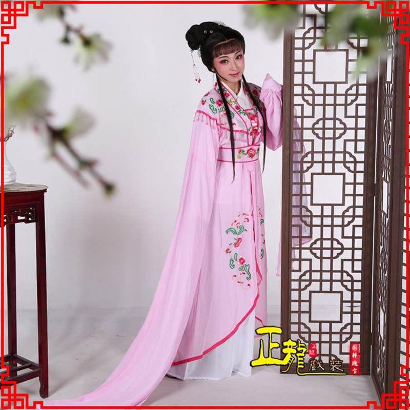 芜湖花旦黄梅戏服古装戏服水袖戏剧假云肩长披